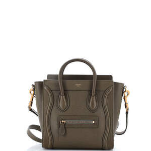 Celine Nano Luggage Bag Grainy Leather